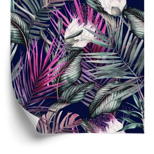 Papier Peint Belles Plantes Sur Un Fond Sombre – Image 2