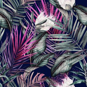 Papier Peint Belles Plantes Sur Un Fond Sombre – Image 1