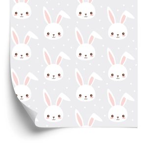 Papier Peint Lapins Sur Fond Gris – Image 2