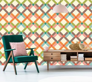 Papier Peint Géométrique - Diamants Colorés – Image 6