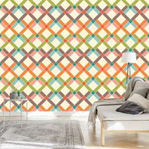 Papier Peint Géométrique - Diamants Colorés – Image 3