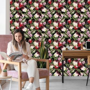 Papier Peint Fleurs Multicolores – Image 7