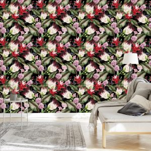 Papier Peint Fleurs Multicolores – Image 3