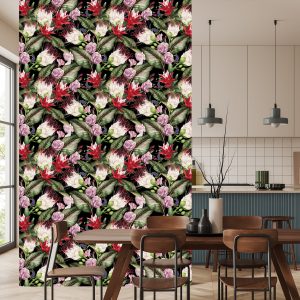 Papier Peint Fleurs Multicolores – Image 4