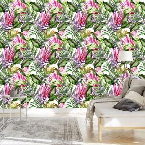 Papier Peint Feuilles Colorées – Image 3