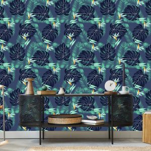 Papier Peint Fleurs Et Feuilles Tropicales – Image 5