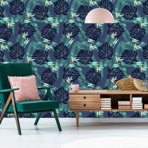 Papier Peint Fleurs Et Feuilles Tropicales – Image 6