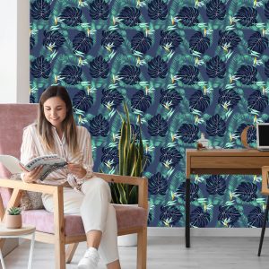 Papier Peint Fleurs Et Feuilles Tropicales – Image 7