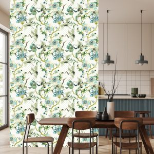 Papier Peint Ornements D'oiseaux Et De Plantes – Image 4