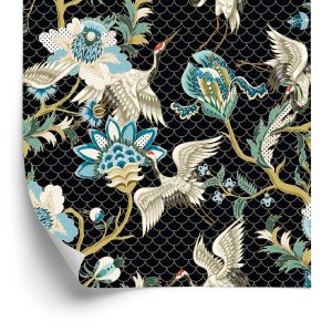 Papier Peint Grues Et Arbres – Image 2