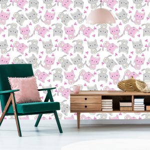 Papier Peint Pour Les Enfants - Happy Cats – Image 6