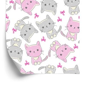 Papier Peint Pour Les Enfants - Happy Cats – Image 2