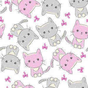 Papier Peint Pour Les Enfants - Happy Cats – Image 1