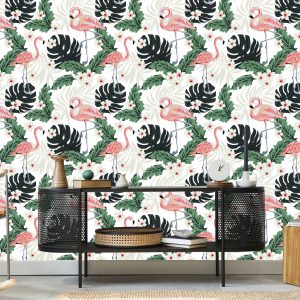 Papier Peint Flamants Roses – Image 5