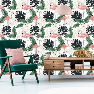 Papier Peint Flamants Roses – Image 6