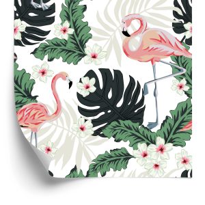 Papier Peint Flamants Roses – Image 2
