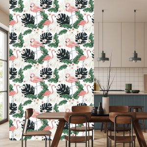 Papier Peint Flamants Roses – Image 4