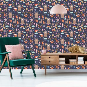 Papier Peint Pour Les Enfants - Jouer Aux Animaux De La Forêt – Image 6