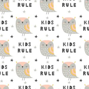 Papier Peint Hiboux Et Étoiles – Image 1