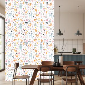 Papier Peint Pour Les Enfants - Happy Forest Animals – Image 4