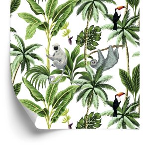Papier Peint Animaux, Oiseaux Et Arbres – Image 2