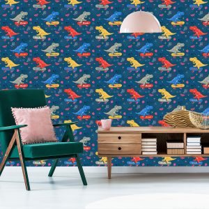 Papier Peint Planches À Roulettes Crocodiles Pour Une Chambre D'enfant – Image 6