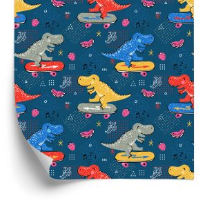 Papier Peint Planches À Roulettes Crocodiles Pour Une Chambre D'enfant – Image 2