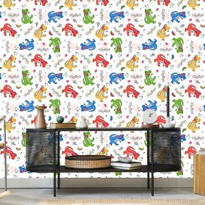 Papier Peint Notes De Crocodile Colorées Pour Une Chambre D'enfant – Image 5