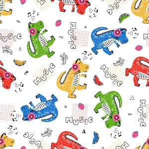 Papier Peint Notes De Crocodile Colorées Pour Une Chambre D'enfant – Image 1