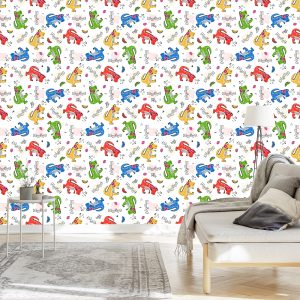 Papier Peint Notes De Crocodile Colorées Pour Une Chambre D'enfant – Image 3