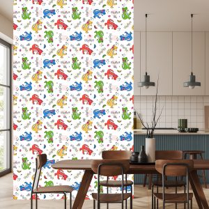 Papier Peint Notes De Crocodile Colorées Pour Une Chambre D'enfant – Image 4