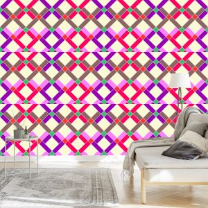 Papier Peint Géométrique - Diamants Colorés – Image 3