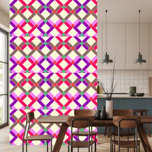 Papier Peint Géométrique - Diamants Colorés – Image 4
