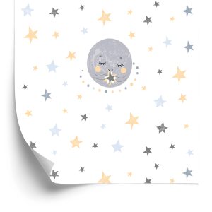 Papier Peint Étoiles Et Lunes – Image 2