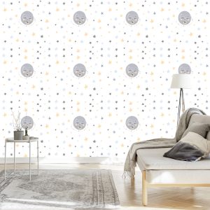 Papier Peint Étoiles Et Lunes – Image 3