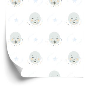 Papier Peint Pour Les Enfants Lunes À La Scandinave – Image 2