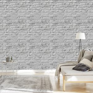 Papier Peint Brique Brillante - Effet 3D – Image 3