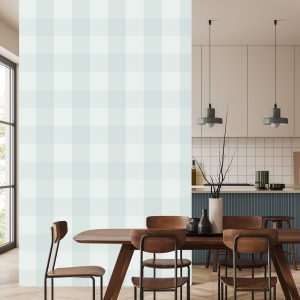 Papier Peint Carreaux Dans Les Tons De Gris Pour Le Salon – Image 4