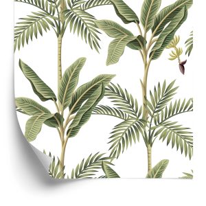 Papier Peint Feuilles Vert Chambre À Coucher Salon – Image 2