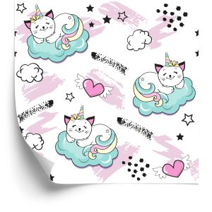 Papier Peint Pour Les Enfants - Chats Endormis – Image 2