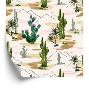 Papier Peint Paysage De Fleurs De Cactus – Image 2