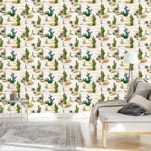 Papier Peint Paysage De Fleurs De Cactus – Image 3
