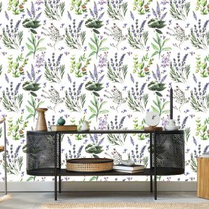 Papier Peint Fleurs De Lavande Colorées – Image 5