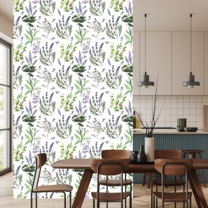 Papier Peint Fleurs De Lavande Colorées – Image 4