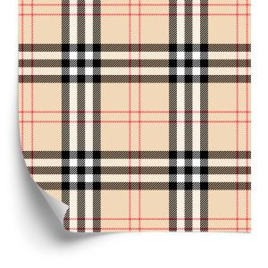 Papier Peint Plaid 3D Moderne Pour Salon De Bureau – Image 2