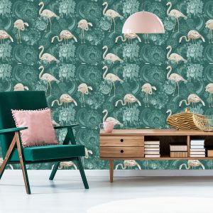 Papier Peint Flamants Roses – Image 6