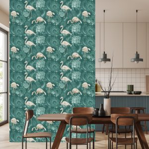 Papier Peint Flamants Roses – Image 4