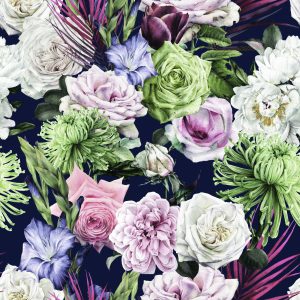 Papier Peint Nature Plantes Roses – Image 1