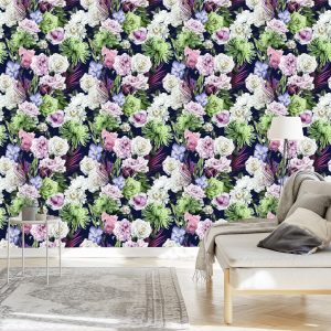 Papier Peint Nature Plantes Roses – Image 3