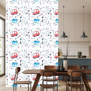 Papier Peint Des Voitures, Des Voitures, Des Nuages, Pour Une Chambre D'enfant – Image 4